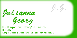 julianna georg business card